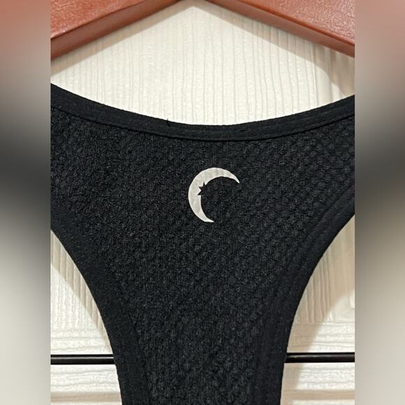 Zyia Active Women's Hendrix Athletic Halter Top, Black/White, Size XL - Picture 3 of 5